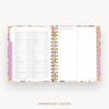 Day Designer 2025 mini weekly planner: Camellia cover with holidays page