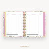 Day Designer 2025 mini weekly planner: Camellia cover with expense tracking pages