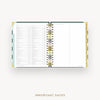 Day Designer 2026 daily planner: black stripe cover with holidays