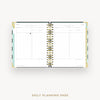 Day Designer 2026 daily planner: black stripe cover with daily planning page