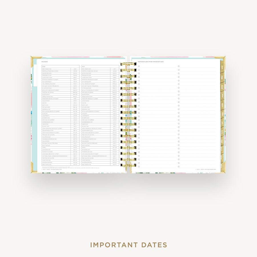 Day Designer 2026 daily planner: capri cover with holidays