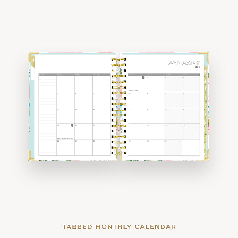 Day Designer 2026 daily planner: capri cover with monthly calendar