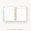 Day Designer 2026 daily planner: capri cover with self assessment worksheet