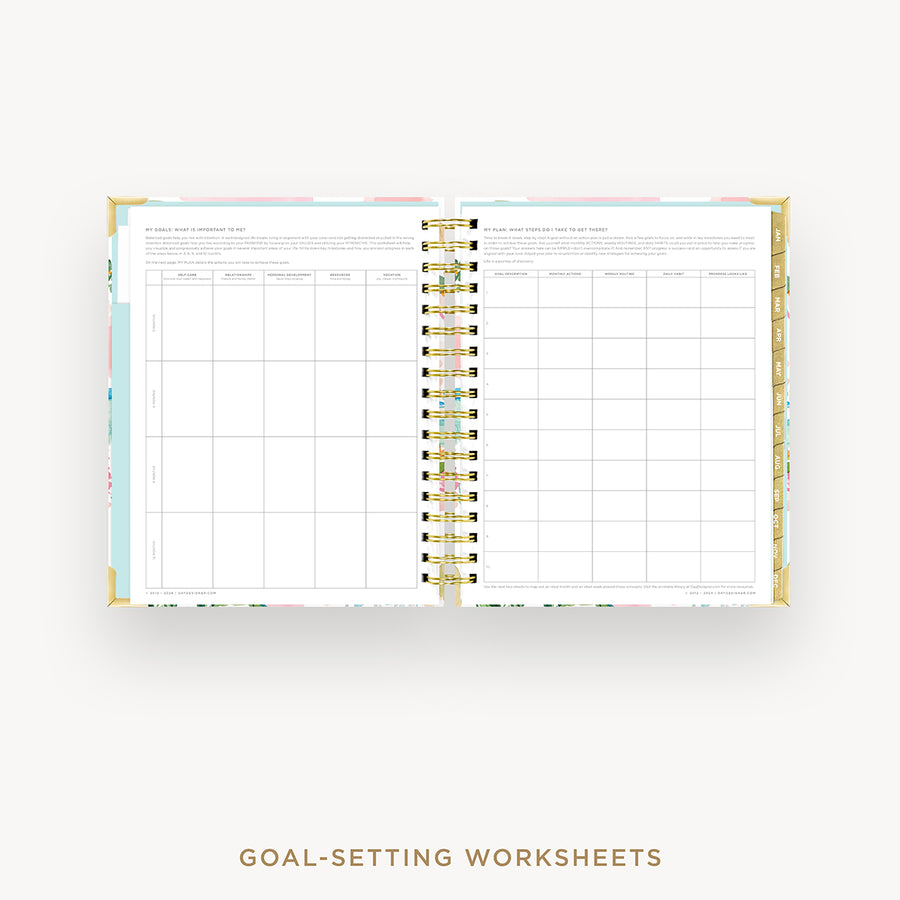 Day Designer 2026 daily planner: capri cover with goals worksheet