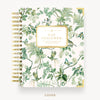 Day Designer 2026 daily planner: vintage floral hard cover, gold wire binding