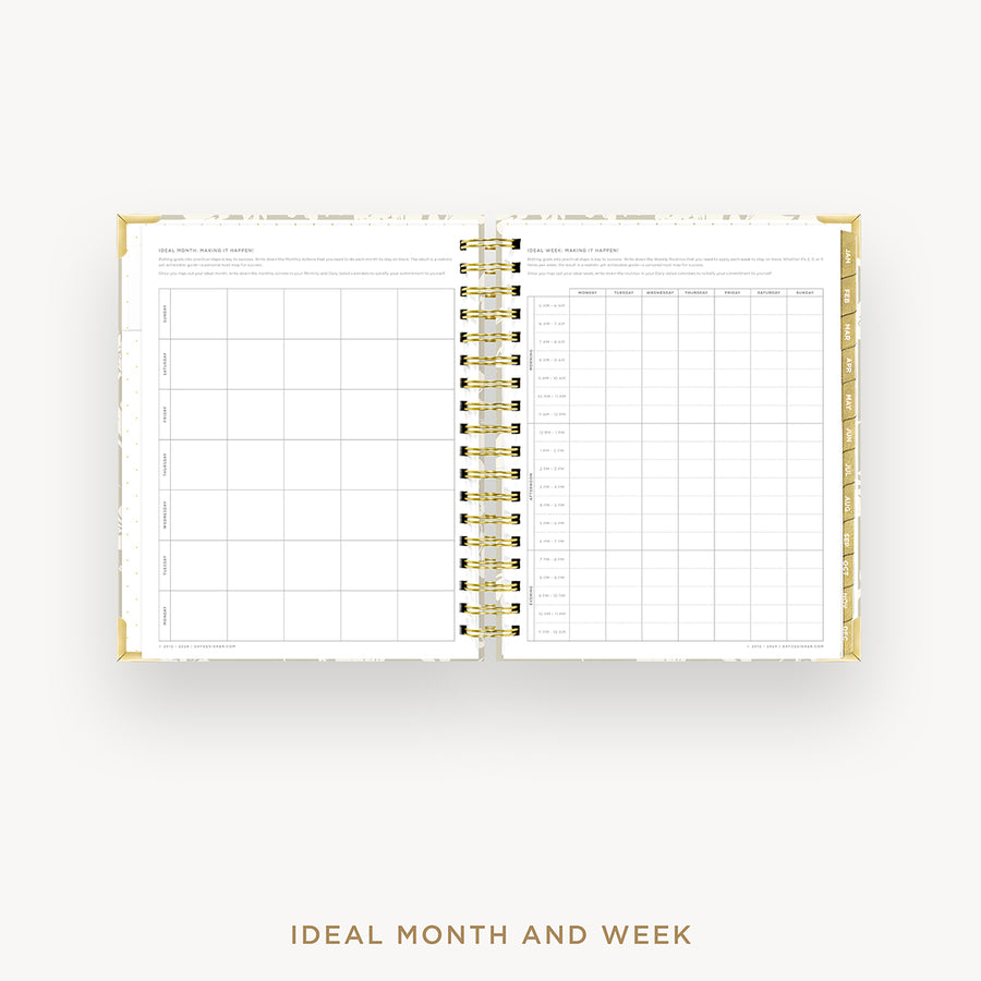 Day Designer 2026 daily planner: silhouette cover with ideal week worksheet