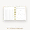 Day Designer 2026 daily planner: silhouette cover with self assessment worksheet