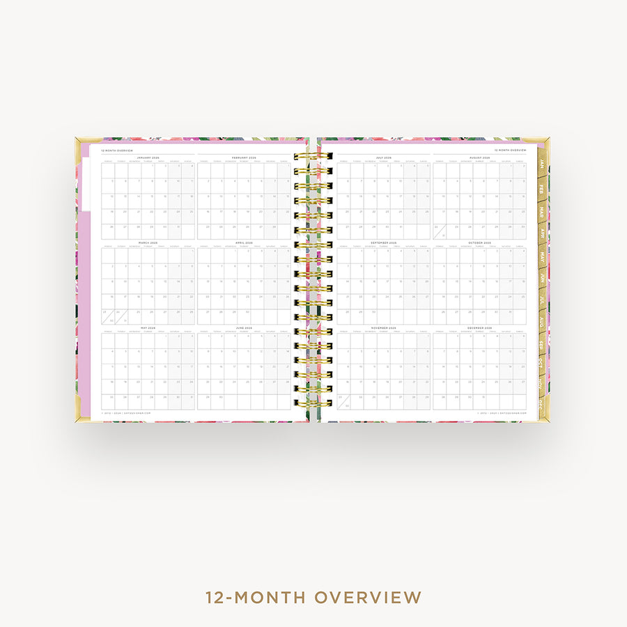 Day Designer 2026 daily planner: ula bloom cover with 12 month calendar