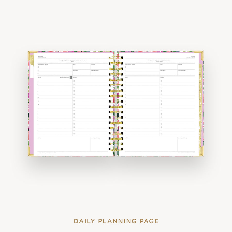 Day Designer 2026 daily planner: ula bloom cover with daily planning page