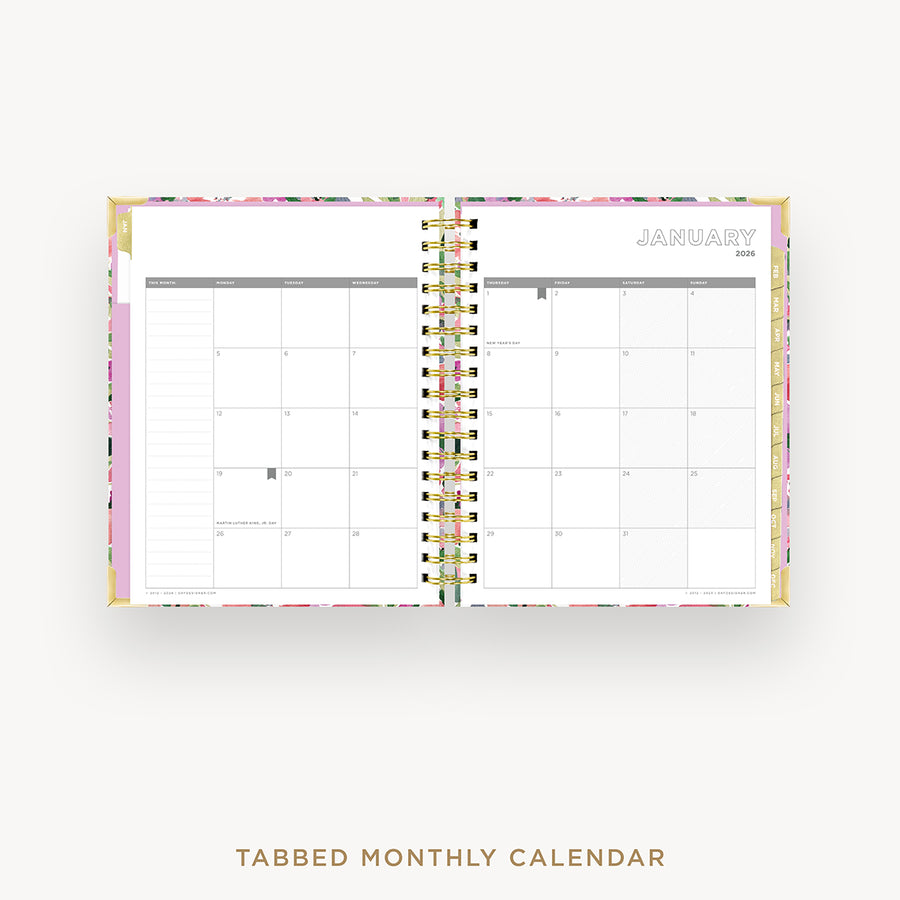 Day Designer 2026 daily planner: ula bloom cover with monthly calendar