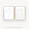 Day Designer 2026 daily planner: ula bloom cover with introduction and how to guide