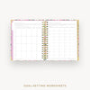 Day Designer 2026 daily planner: ula bloom cover with goals worksheet
