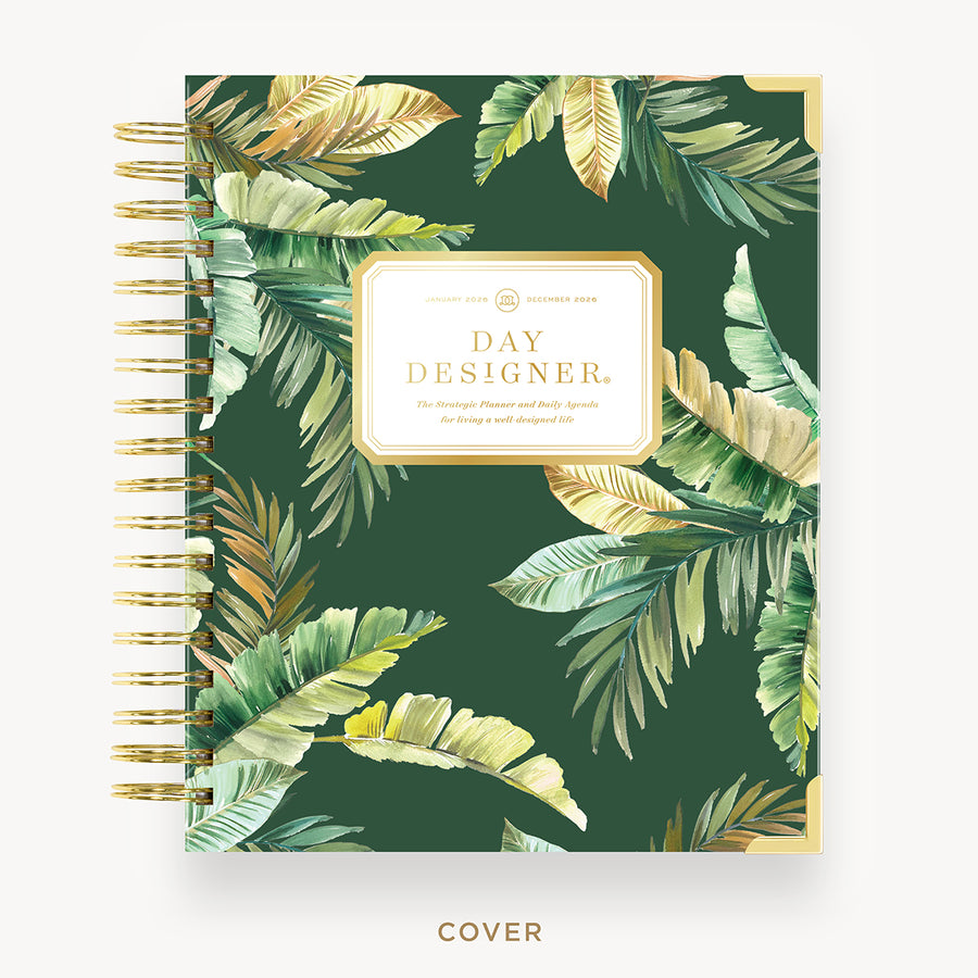 Day Designer 2026 daily planner: st barts hard cover, gold wire binding