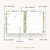 Day Designer 2026 daily planner: st barts opened with captions of contents