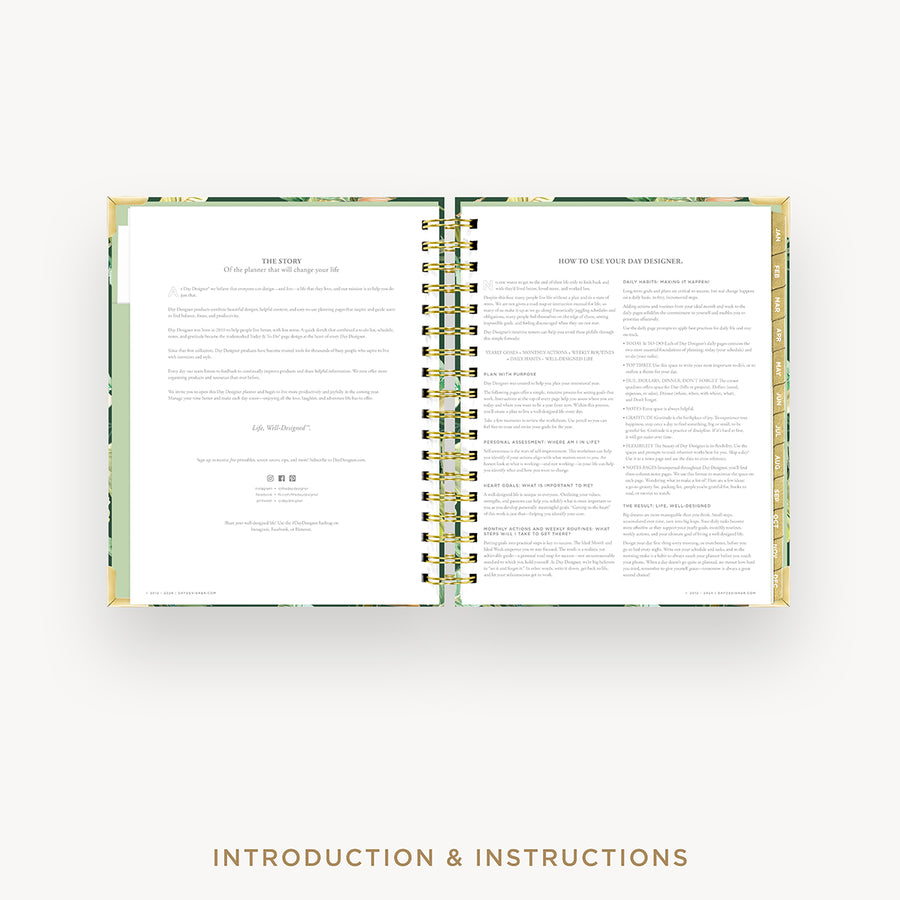 Day Designer 2026 daily planner: st barts cover with introduction and how to guide