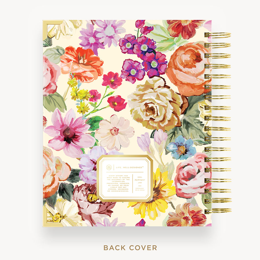 Day Designer 2026 daily planner: oh so lovely back cover with gold detail