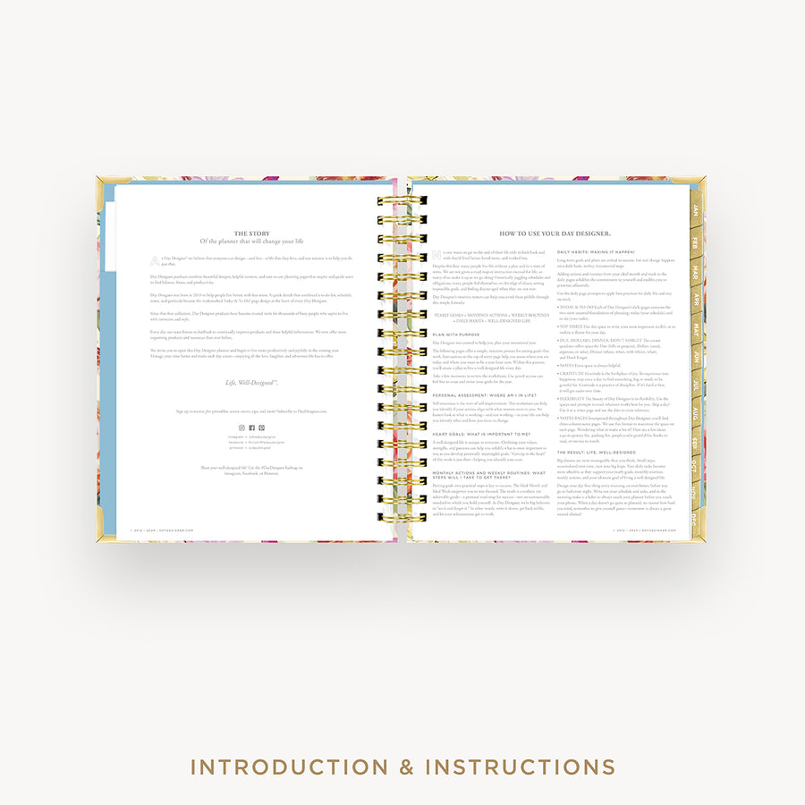 Day Designer 2026 daily planner: oh so lovely cover with introduction and how to guide