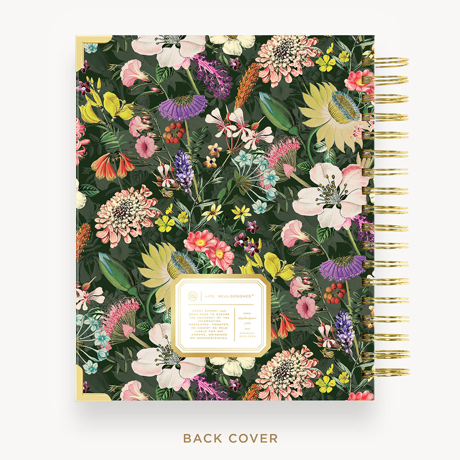 Day Designer 2026 daily planner: alexandra back cover with gold detail