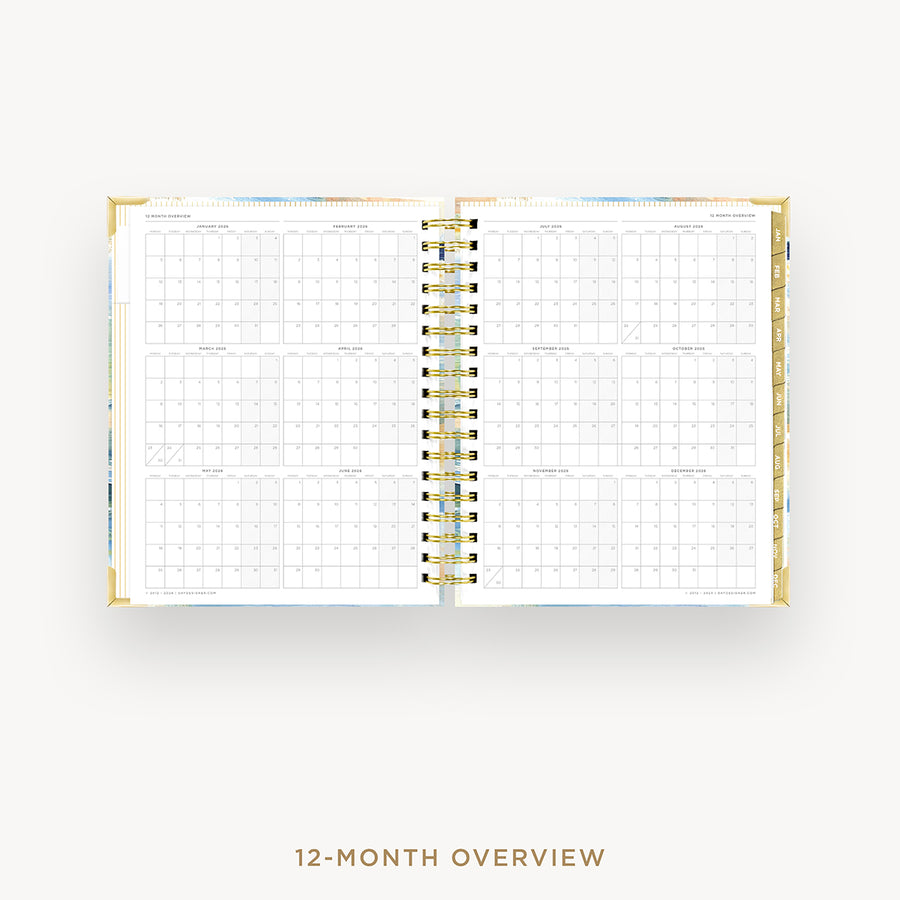 Day Designer 2026 daily planner: sea and sky cover with 12 month calendar