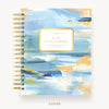 Day Designer 2026 daily planner: sea and sky hard cover, gold wire binding