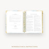 Day Designer 2026 daily planner: sea and sky cover with introduction and how to guide