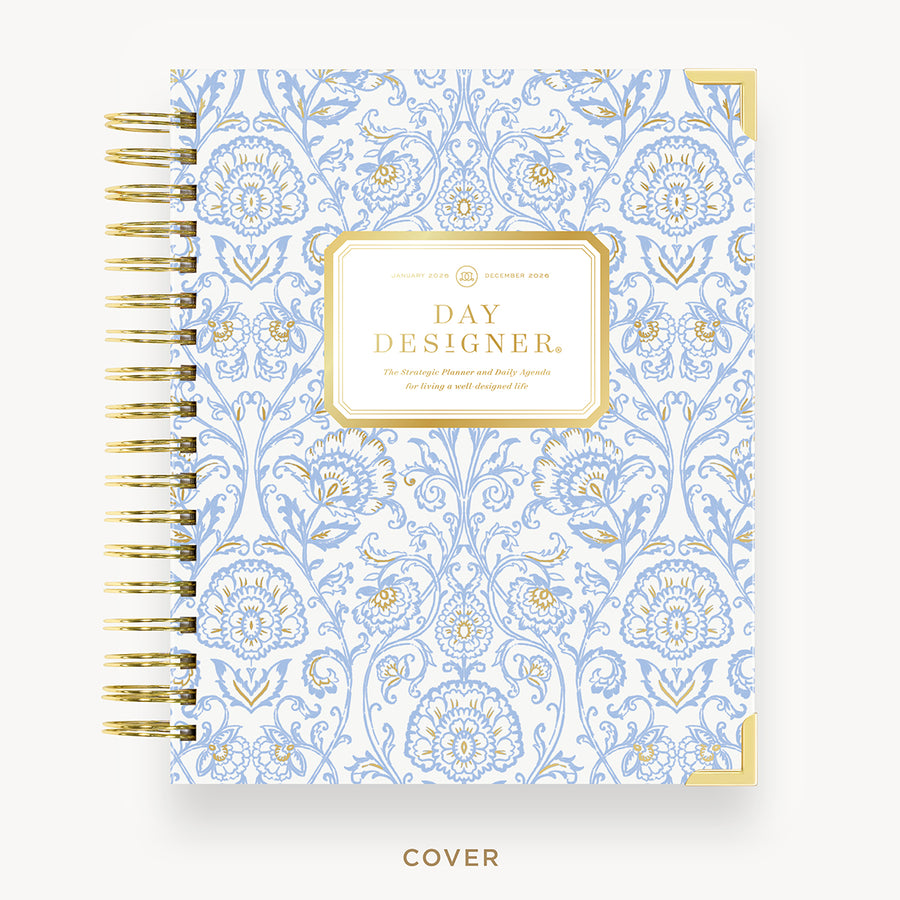 Day Designer 2026 daily planner: alicia hard cover, gold wire binding