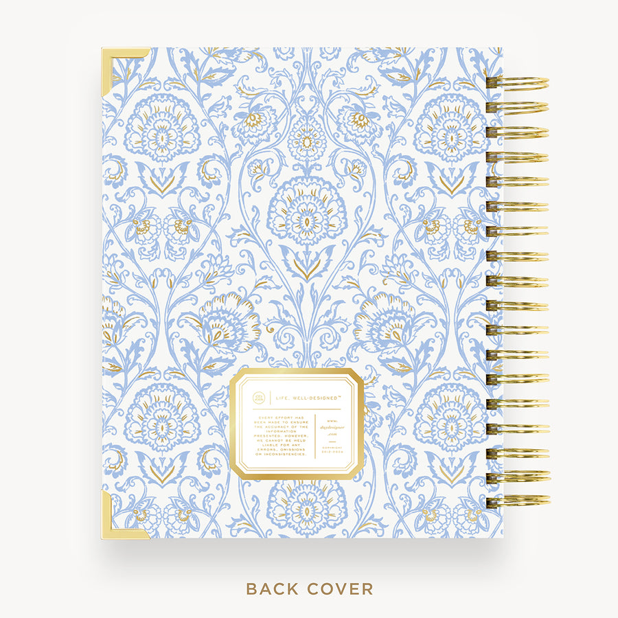 Day Designer 2026 daily planner: alicia back cover with gold detail
