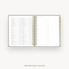 Day Designer 2026 daily planner: charcoal bookcloth cover with holidays
