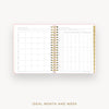 Day Designer 2026 daily planner: peony bookcloth cover with ideal week worksheet
