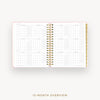 Day Designer 2026 daily planner: peony bookcloth cover with 12 month calendar