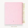 Day Designer 2026 daily planner: peony bookcloth back cover with gold detail