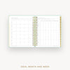 Day Designer 2026 daily planner: sage bookcloth cover with ideal week worksheet
