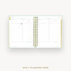 Day Designer 2026 daily planner: sage bookcloth cover with daily planning page