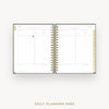Day Designer 2026 daily planner: classic black pebble texture cover with daily planning page