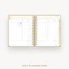 Day Designer 2026 daily planner: caramel latte pebble texture cover with daily planning page