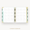 Day Designer 2026 mini daily planner: black stripe cover with 12 month calendar