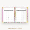 Day Designer 2026 mini daily planner: ula bloom cover with monthly calendar