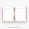 Day Designer 2026 mini daily planner: ula bloom cover with goals worksheet