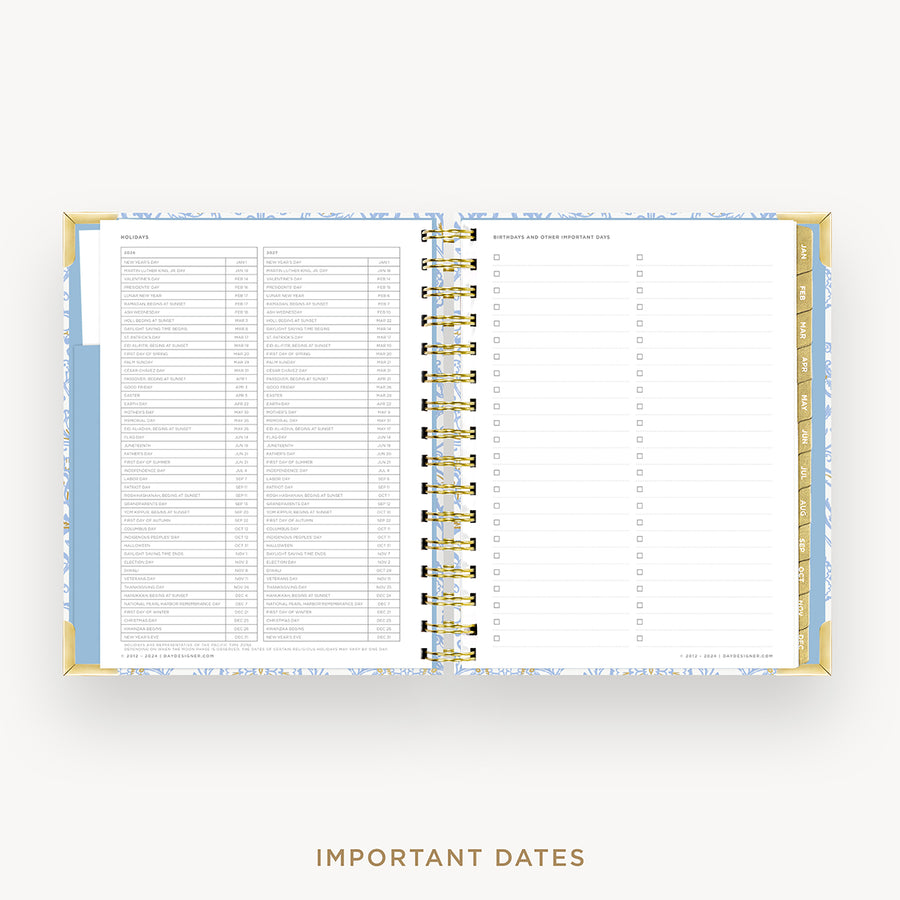 Day Designer 2026 mini daily planner: alicia cover with holidays page