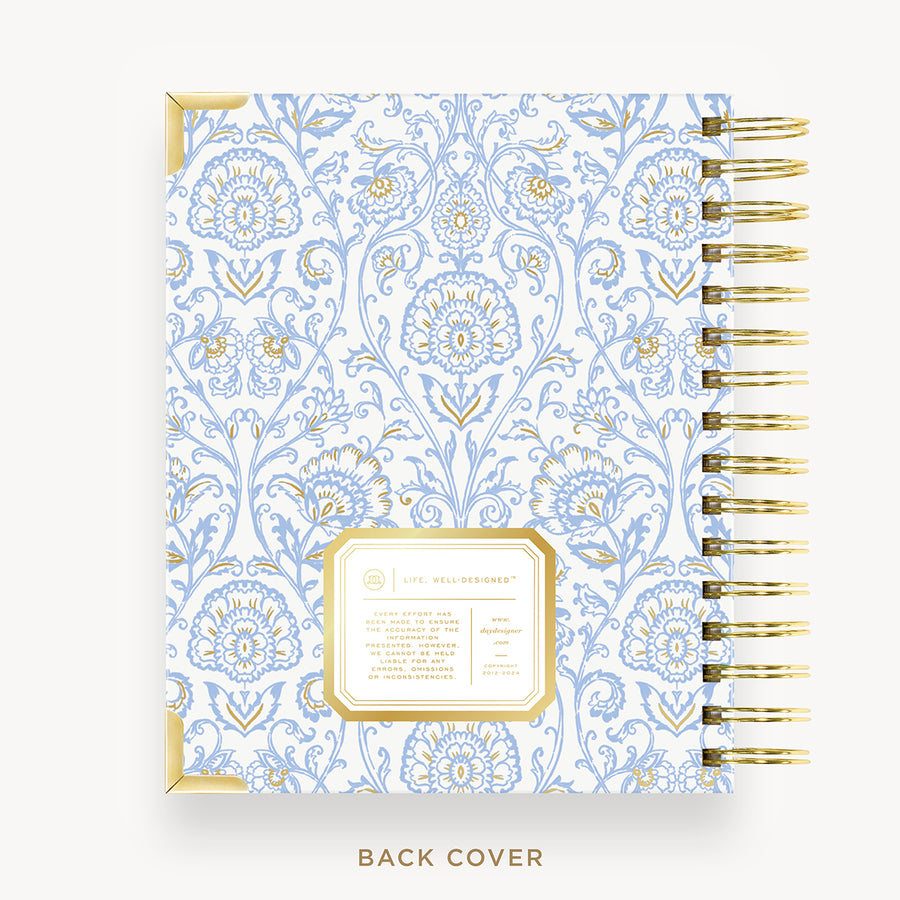 Day Designer 2026 mini daily planner: alicia cover with back cover with gold detail