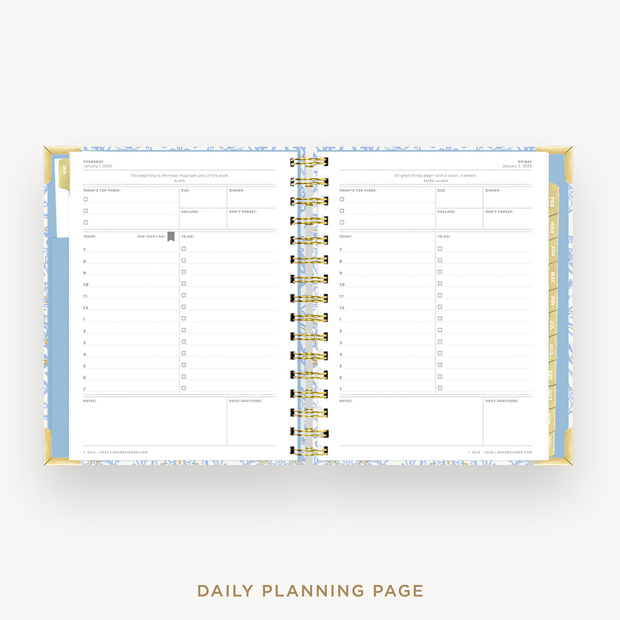 Day Designer 2026 mini daily planner: alicia cover with daily planning page