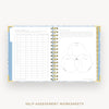 Day Designer 2026 mini daily planner: alicia cover with self assessment worksheet