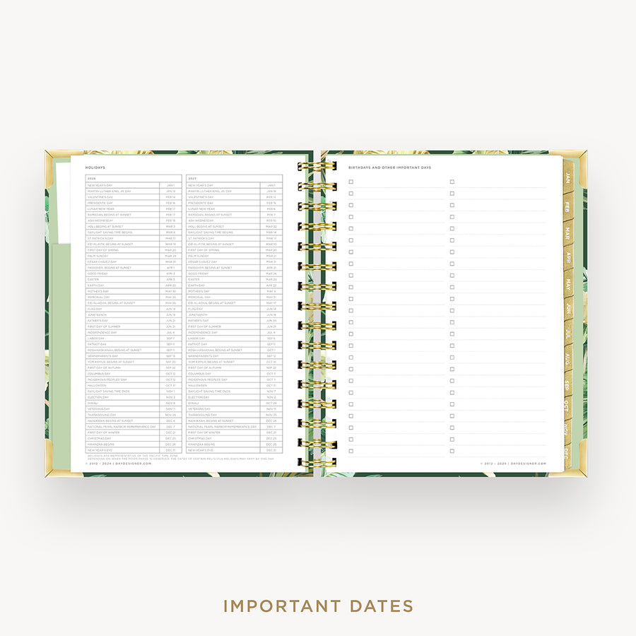 Day Designer 2026 mini daily planner: st barts cover with holidays page