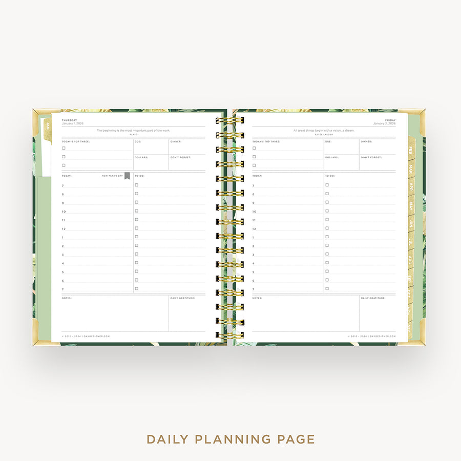 Day Designer 2026 mini daily planner: st barts cover with daily planning page