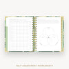 Day Designer 2026 mini daily planner: st barts cover with self assessment worksheet