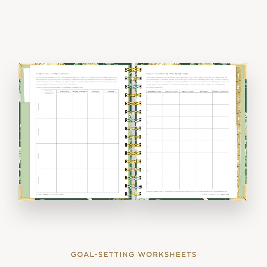 Day Designer 2026 mini daily planner: st barts cover with goals worksheet