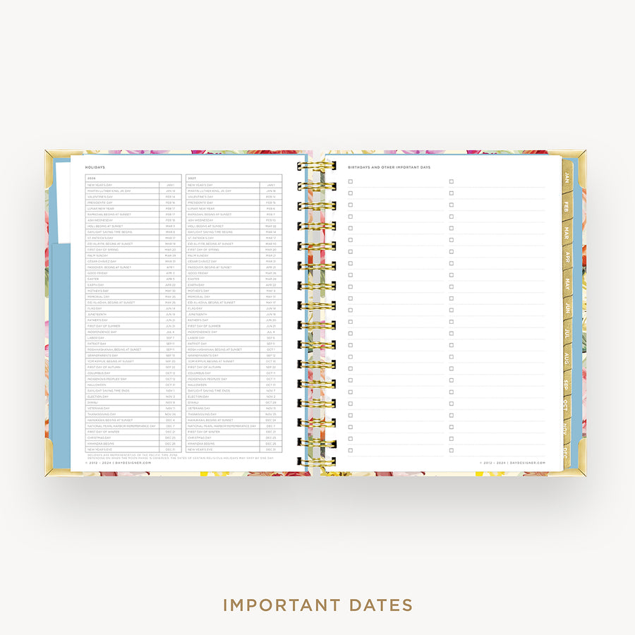 Day Designer 2026 mini daily planner: oh so lovely cover with holidays page