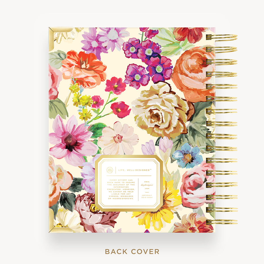 Day Designer 2026 mini daily planner: oh so lovely cover with back cover with gold detail