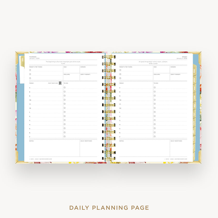 Day Designer 2026 mini daily planner: oh so lovely cover with daily planning page