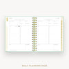 Day Designer 2026 mini daily planner: sage bookcloth cover with daily planning page